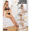 imageRSLOVE Fishnet Stockings for Women  Sexy Thigh High Fishnets High Waist Garter Belt Silicone Suspender PantyhoseSkin