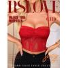 imageRSLOVE Lace Bralettes for Women  Camisole Lingerie Spaghetti Strap Tube Slim Tank Top Y2k Crop CamisolesWine Red