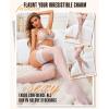imageRSLOVE Lace Top Thigh High  Stockings for Women Sheer Stockings Antiskid Silicone Stay Up Pantyhose Sexy Lingerie for WomenWhite