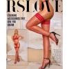 imageRSLOVE Fishnet Thigh High Stockings  Womens Fishnet Stockings Antiskid Silicone Stay Up Pantyhose Sexy Lingerie for WomenRed