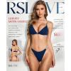 imageRSLOVE Lingerie Set for Women Sexy  V Neck 2 Piece Push Up Bra and Panty Sets Womens Garter Belt Bodysuit Shiny OutfitsNavy Blue