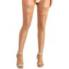 imageRSLOVE Womens Thigh High Stockings  Silicone Lace Top Sheer Stocking Sexy Bow Suspenders PantyhoseSkin