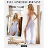 imageRSLOVE Women Lingerie Babydoll Sexy Nightgown Lace Chemise Exotic Sleepwear NightySky Blue
