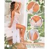 imageRSLOVE Women Lingerie Babydoll Sexy Nightgown Lace Chemise Exotic Sleepwear NightyWhite