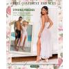 imageRSLOVE Women Lingerie Babydoll Sexy Nightgown Lace Chemise Exotic Sleepwear NightyWhite