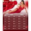 imageRSLOVE Women Lingerie Babydoll Sexy Nightgown Lace Chemise Exotic Sleepwear NightyWine Red