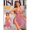 imageRSLOVE Women Sexy Babydoll Lingerie Lace Nightgowns Nighty Mesh Sleepwear Wedding Lingerie For BrideLight Purple