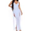 imageRSLOVE Women Lingerie Babydoll Sexy Nightgown Lace Chemise Exotic Sleepwear NightySky Blue