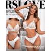 imageRSLOVE Lingerie for Women Sexy Floral Lace Bra and Panty Sets Two Piece BabydollWhite