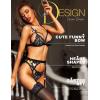 imageRSLOVE Women Lingerie Sets with Garter Belt 3 Piece Lace Teddy Babydoll BodysuitBlack
