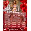 imageRSLOVE Women Lingerie Sets with Garter Belt 3 Piece Lace Teddy Babydoll BodysuitLight Pink