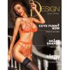 imageRSLOVE Women Lingerie Sets with Garter Belt 3 Piece Lace Teddy Babydoll BodysuitNeon Orange