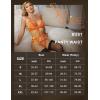imageRSLOVE Women Lingerie Sets with Garter Belt 3 Piece Lace Teddy Babydoll BodysuitOrange