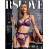imageRSLOVE Women Lingerie Sets with Garter Belt 3 Piece Lace Teddy Babydoll BodysuitPurple