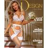 imageRSLOVE Women Lingerie Sets with Garter Belt 3 Piece Lace Teddy Babydoll BodysuitWhite