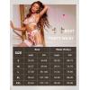 imageRSLOVE Women Lingerie Sets with Garter Belt 3 Piece Lace Teddy Babydoll BodysuitWhitepink