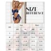 imageRSLOVE Women Sexy Lingerie Set Satin Bow Tie 2 Piece Bra and Panty SetsBlue