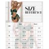 imageRSLOVE Women Sexy Lingerie Set Satin Bow Tie 2 Piece Bra and Panty SetsDark Green