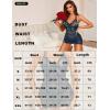 imageRSLOVE Womens Lingerie Lace Babydoll  Halter Mini Dress Sexy Nightgown with Bow and Pearl Accents for Special MomentsNavy Blue