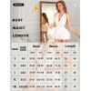imageRSLOVE Womens Lingerie Lace Babydoll  Sexy Chemise with Halter Neck Backless Mesh Nightgown Spaghetti Straps SleepwearWhite