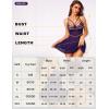imageRSLOVE Womens Lingerie Lace Babydoll  Sexy Nightwear VNeck Strappy Nightgown with ThongPurple