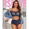 imageRSLOVE Womens Sexy Lingerie for Women  2 Piece Lace Floral Lingerie Set with Bra and High Waist Underwear Pajamas NightgownNavy Blue