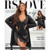imageRSLOVE Womens Satin Sleepwear Set  2 Piece Lace Cami Nightgown and Long Sleeve Robe Sexy Silk Pajamas Lingerie for WomenBlack