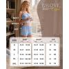 imageRSLOVE Womens Summer Pajamas Sets  Soft Pj Sets 2 Piece Cami Shorts Set Lingerie Sleepwear Casual LoungewearBlue