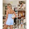 imageRSLOVE Womens Summer Pajamas Sets  Soft Pj Sets 2 Piece Cami Shorts Set Lingerie Sleepwear Casual LoungewearBlue