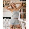 imageRSLOVE Womens Summer Pajamas Sets  Soft Pj Sets 2 Piece Cami Shorts Set Lingerie Sleepwear Casual LoungewearGrey