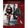 imageRSLOVE Womens Thigh High Stockings  Lace Top Stay Up Sheer Pantyhose with Anti Slip Silicone Sexy Lingerie StockingsBlack2 Pair