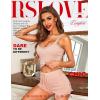 imageRSLOVE Womens Sexy Pajama Sets Lace Trim Cami Shorts Sets SleepwearPink