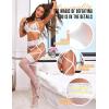 imageRSLOVE Women Lace Thigh High  Sheer Silicone Stockings Womens Sexy Stay Up Suspender Pantyhose Nylon Garter Belt TightsWhite