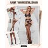 imageRSLOVE Womens Lace Top Thigh High Sheer Stockings Antiskid Silicone Ultra Shimmery PantyhoseCoffee