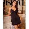 image:imageRSLOVE Sexy Lingerie for Women  Satin Nightwear Spaghetti Strap Silk Nightgown Babydoll Chemise Lace Trim Sleep DressBlack