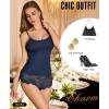 image:imageRSLOVE Sexy Pajama Set for Women  Sheer Floral Lace Cami Short PJ Set Pajamas Lingerie Sleepwear 2 Piece NightwearNavy Blue