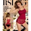 image:imageRSLOVE Sexy Pajama Set for Women  Sheer Floral Lace Cami Short PJ Set Pajamas Lingerie Sleepwear 2 Piece NightwearRed