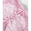 image:imageRSLOVE Lace Panties for Women  Heart Back Underwear Hollow Out Cute Briefs for Date NightPink