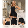 image:imageRSLOVE Sexy Lingerie for Women  Babydoll Lingerie Sexy Nightgown Dress Chiffon Chemise Ruffles Sleepwear CostumesBlack