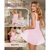 image:imageRSLOVE Sexy Lingerie for Women  Babydoll Lingerie Sexy Nightgown Dress Chiffon Chemise Ruffles Sleepwear CostumesPink