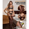 image:imageRSLOVE Thigh High Stockings for Women  Sheer Sexy Stocking Heart Tights Nylons Pantyhose Perfect for Garter Belts amp LingerieBlack