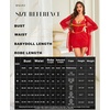 image:imageRSLOVE Women Sexy Lingerie Set  3pc Lace Mesh Babydoll with 34 Sleeve Robe amp Panty Adjustable Strap Nightgown SleepwearRed