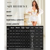 image:imageRSLOVE Women Sexy Lingerie Set  3pc Lace Mesh Babydoll with 34 Sleeve Robe amp Panty Adjustable Strap Nightgown SleepwearWhite