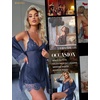 image:imageRSLOVE Women Sexy Lingerie Set 3 Piece Babydoll amp Lace Kimono Robe Strap Chemise Sleepwear Mesh NightgownNavy Blue