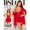 image:imageRSLOVE Women Sexy Lingerie Set 3 Piece Babydoll amp Lace Kimono Robe Strap Chemise Sleepwear Mesh NightgownRedwhite