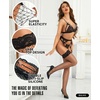 image:imageRSLOVE Womens Fishnet Thigh High Stockings  Silicone Lace Top Fishnet Stockings Stretchy StayUp Mesh PantyhoseBlack