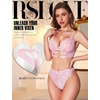 image:imageRSLOVE Womens Lingerie Sets Sexy  Lace Bra and Panty Sets for Women 2 Piece Heart Lingerie for Women FloralPink