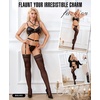 image:imageRSLOVE Womens Thigh High Stockings  40D Antiskid Silicone Backseam Stockings Perfect for Daily amp PartyBlack