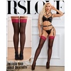 image:imageRSLOVE Womens Thigh High Stockings  40D Antiskid Silicone Backseam Stockings Perfect for Daily amp PartyBlack Red