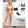 image:imageRSLOVE Womens Thigh High Stockings  40D Antiskid Silicone Backseam Stockings Perfect for Daily amp PartyNude